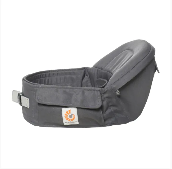 [10 year local warranty] Ergobaby Hip Seat Cool Air Mesh Baby Carrier - Carbon Grey