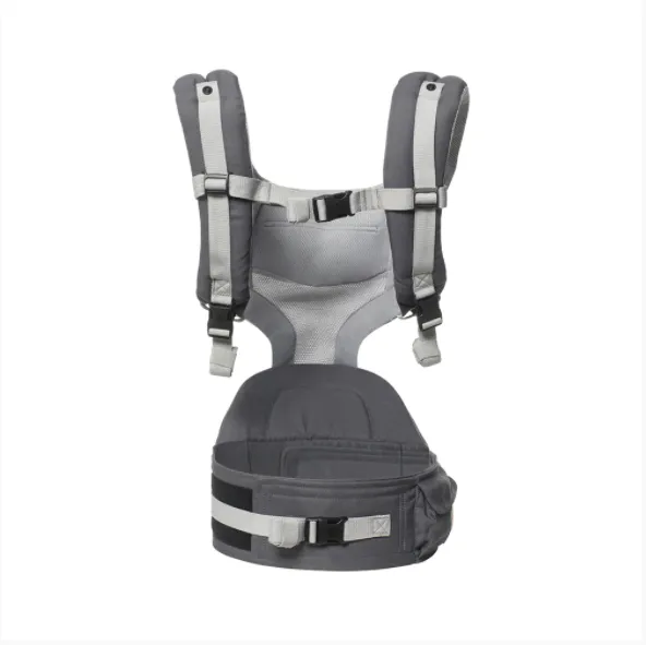 [10 year local warranty] Ergobaby Hip Seat Cool Air Mesh Baby Carrier - Carbon Grey