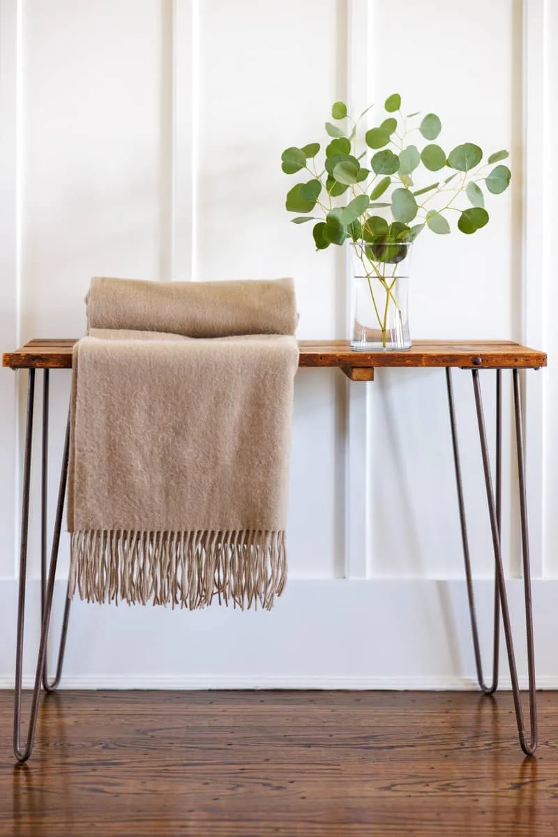 100% Pure Cashmere Fringe Throw Blanket with Gift Box