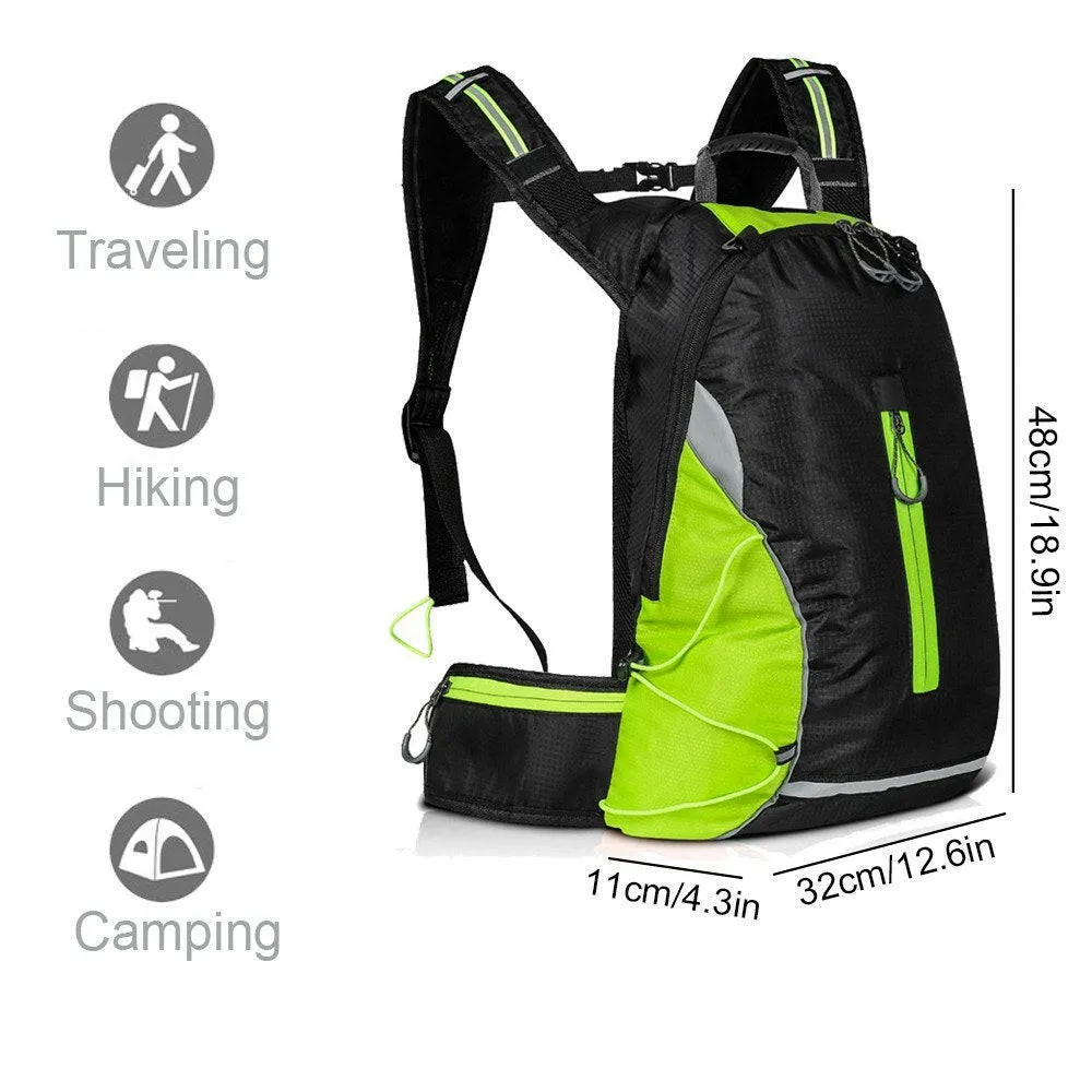 16 L Outdoor Cycling Backpack with Rain Cover Waterproof Mountaineering Riding Bag Large Capacity Women Men Breathable Jogging Sport Backpack For Camping Hiking Sport Bag Running Bag