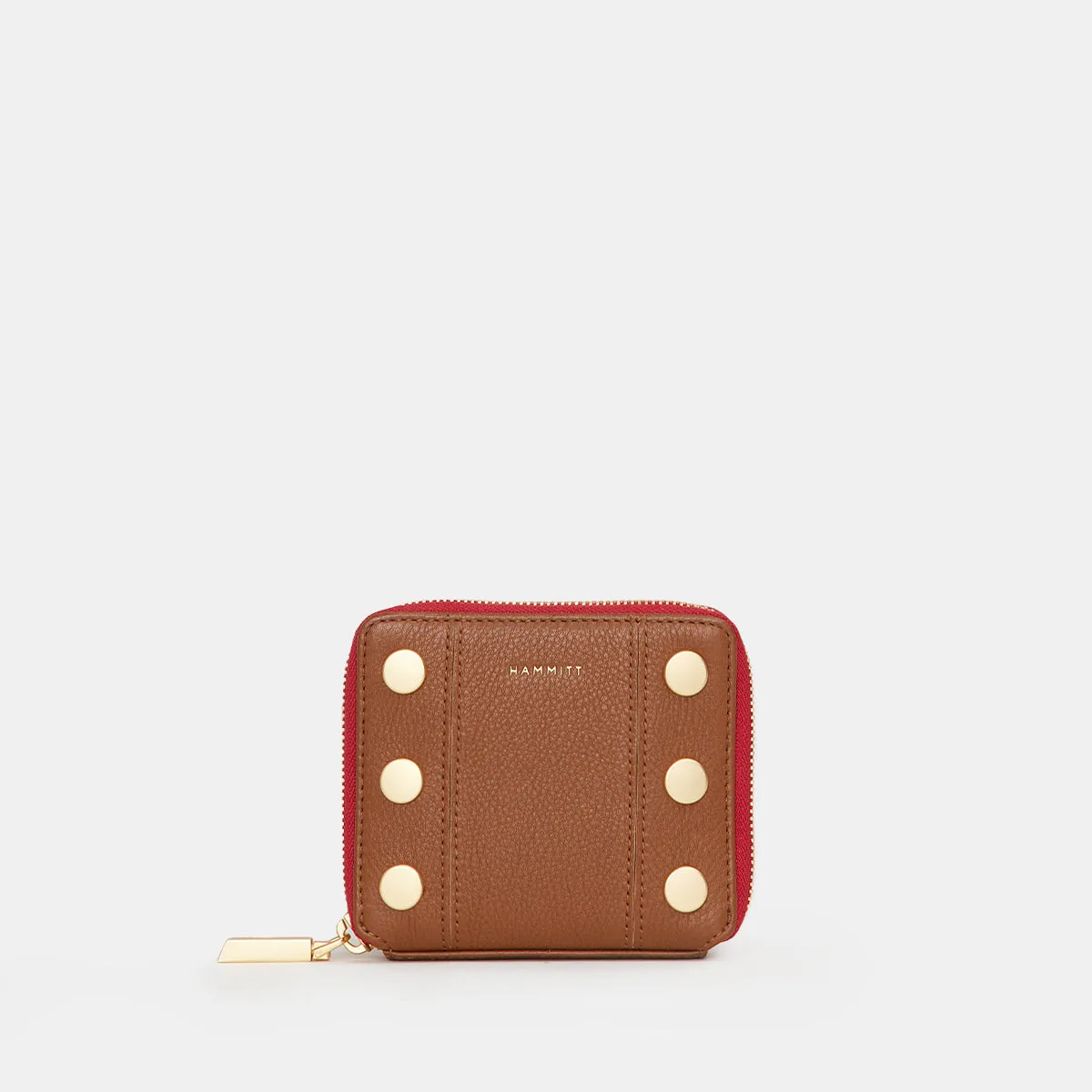 5 North | Mahogany Pebble/Brushed Gold Red Zip