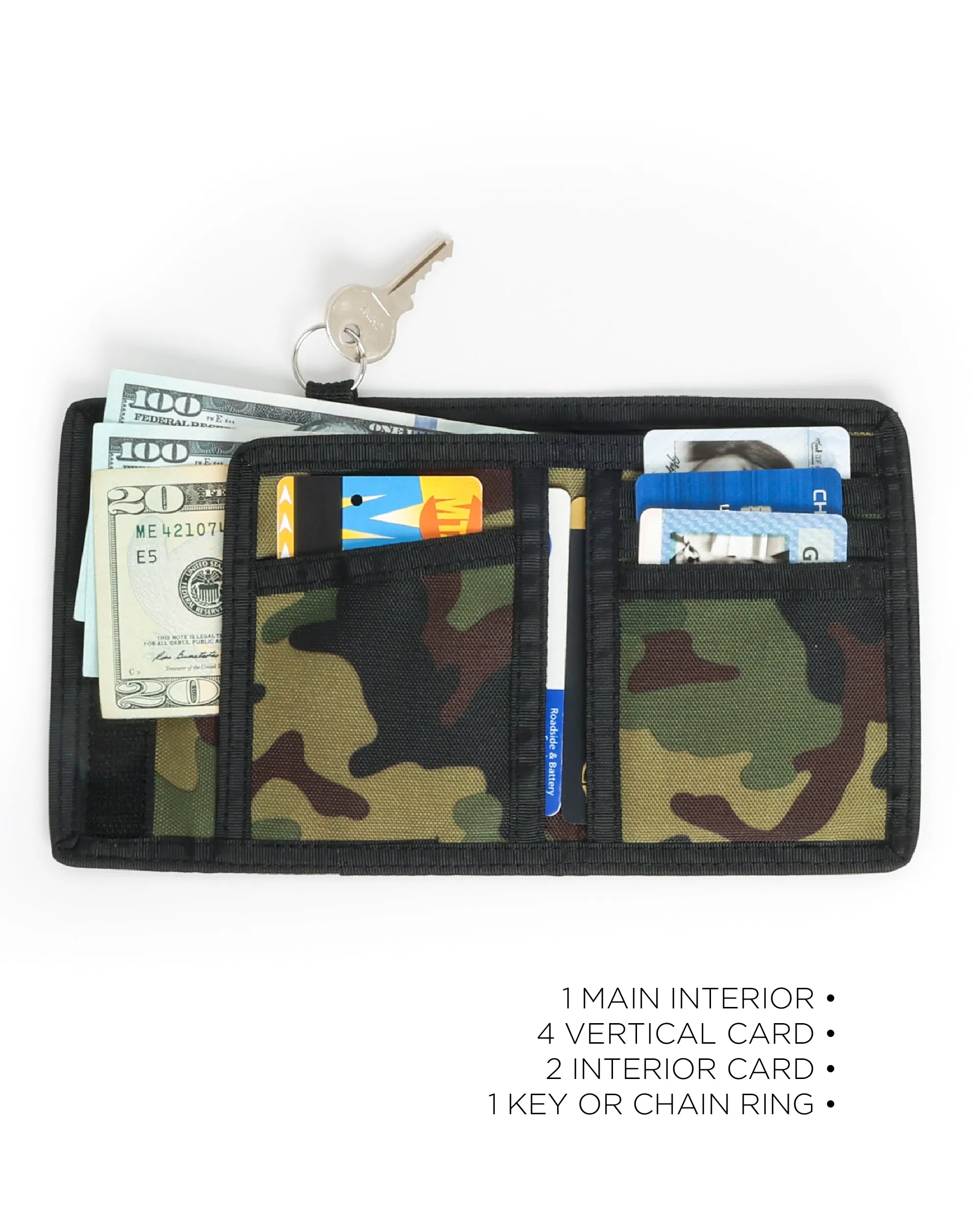 80's Wallet | Bi-Fold RFID |ARMY CAMO