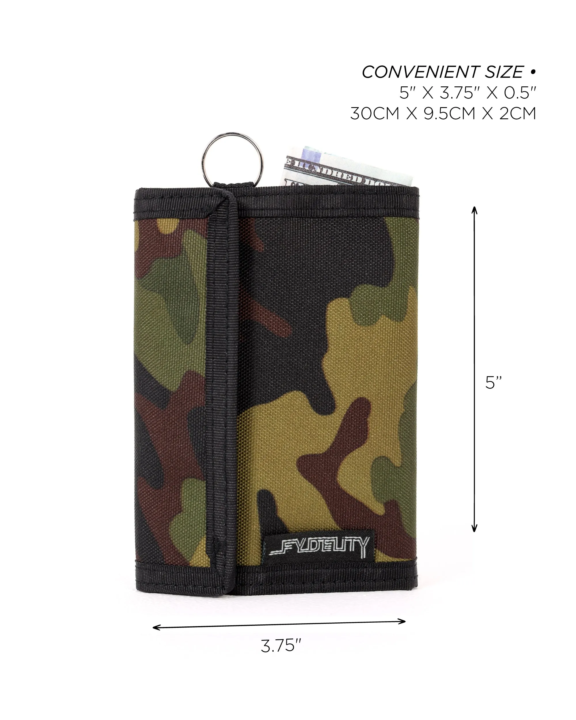 80's Wallet | Bi-Fold RFID |ARMY CAMO