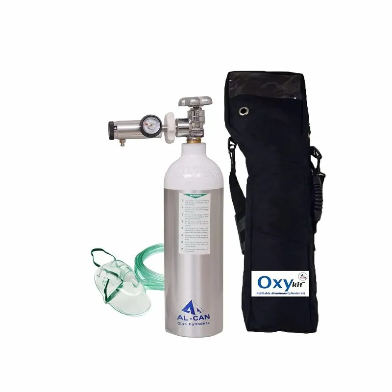 Alu Regulator W/ Accessories & Bag Oxygen Cylinder 2200 ML