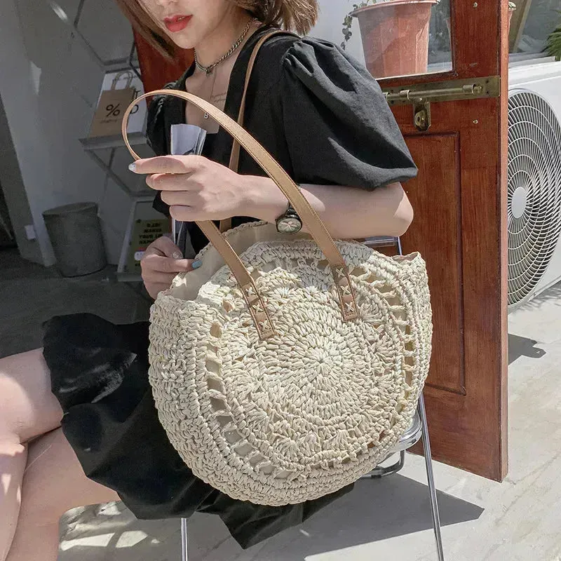 Andrea Bag - Handgewebte Strandtasche mit großem Fassungsvermögen