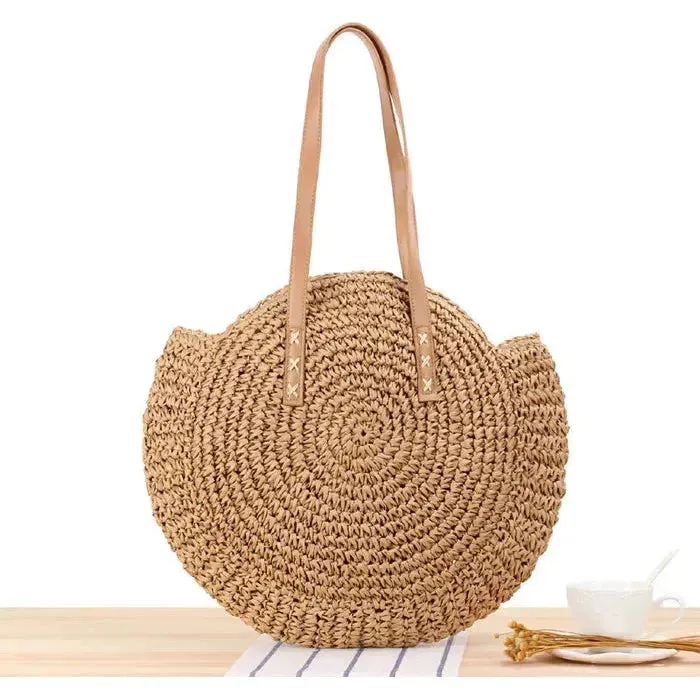 Andrea Bag - Handgewebte Strandtasche mit großem Fassungsvermögen