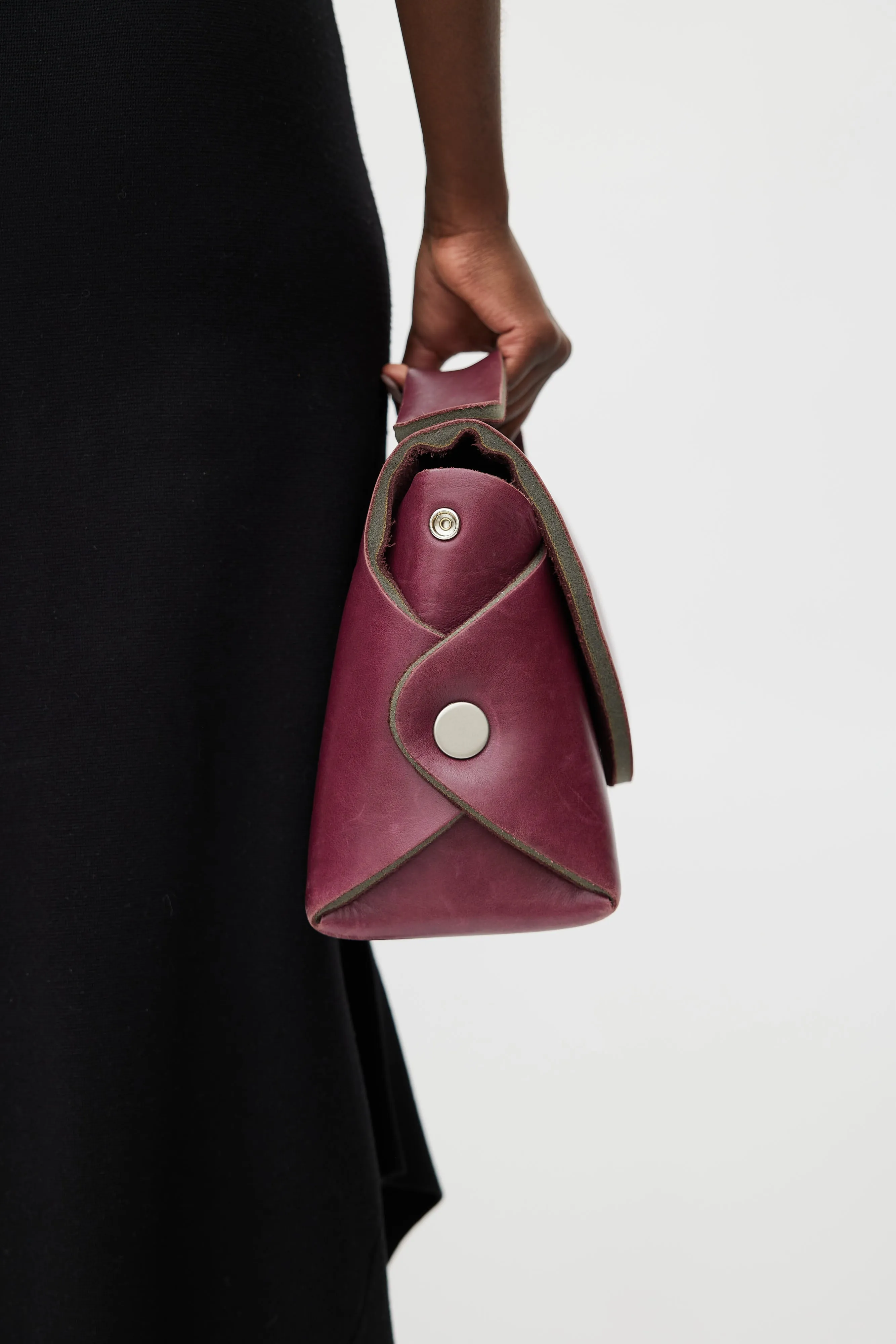 Archive Purple Leather Crossbody Bag