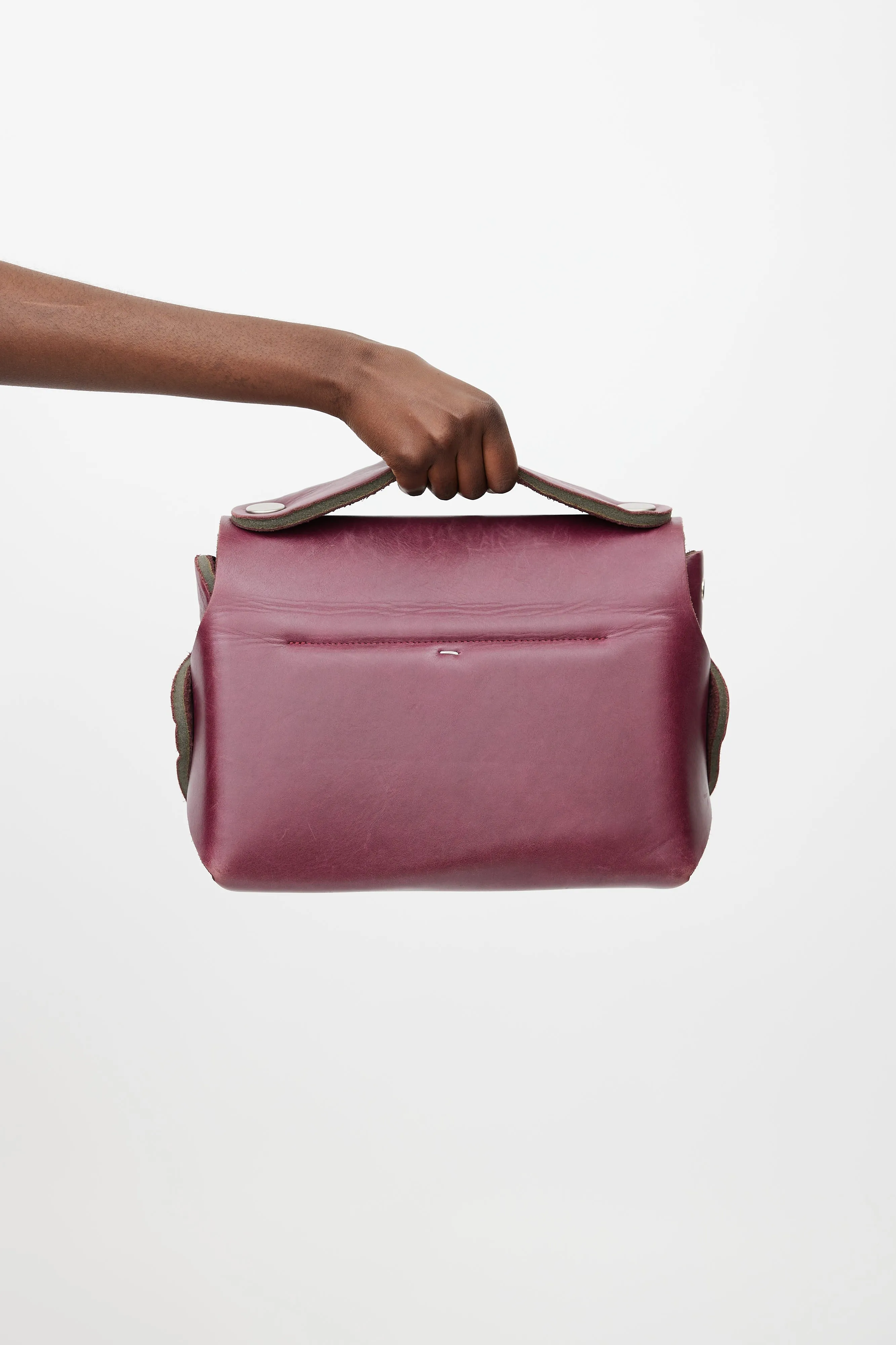 Archive Purple Leather Crossbody Bag