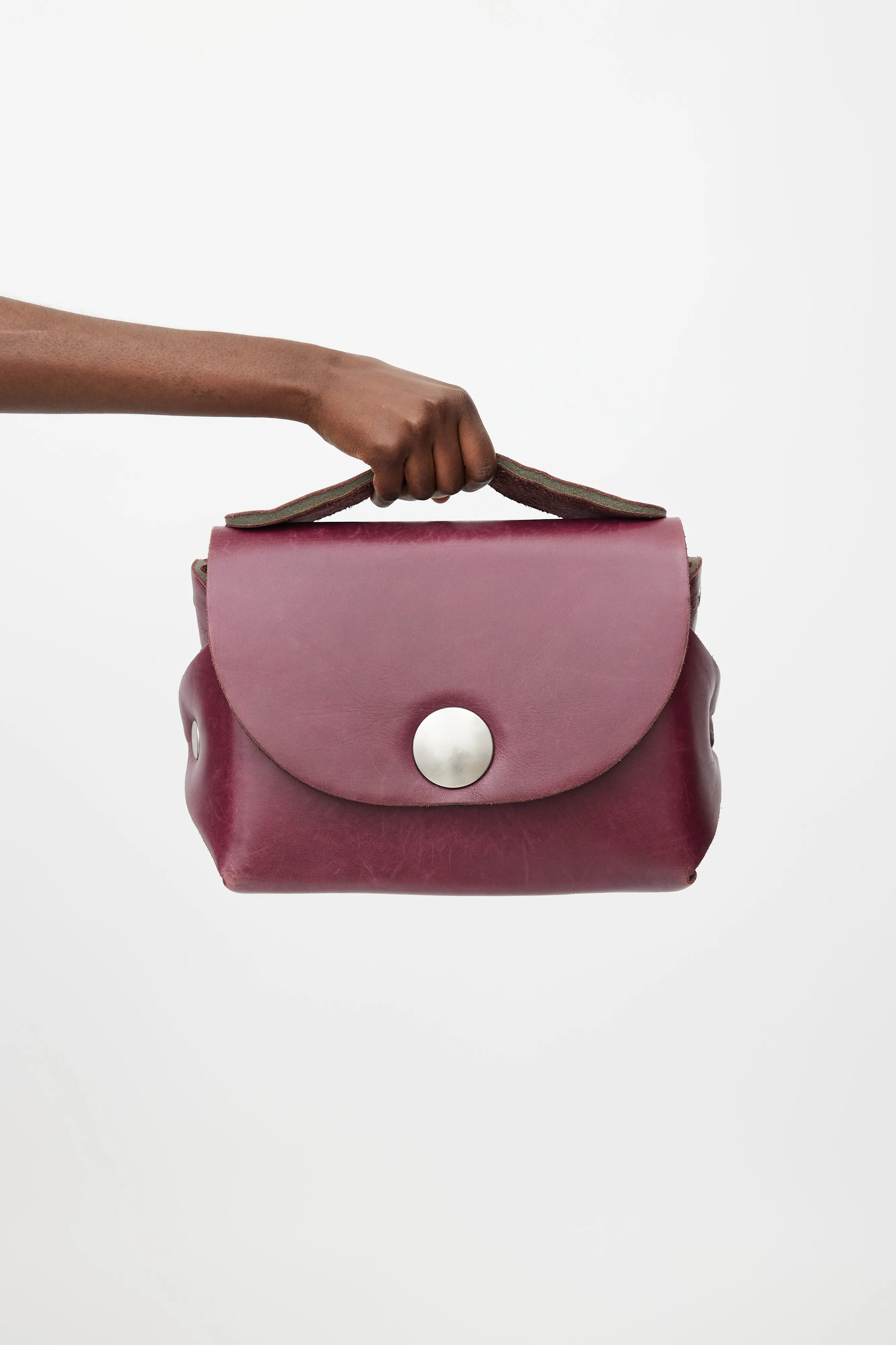 Archive Purple Leather Crossbody Bag