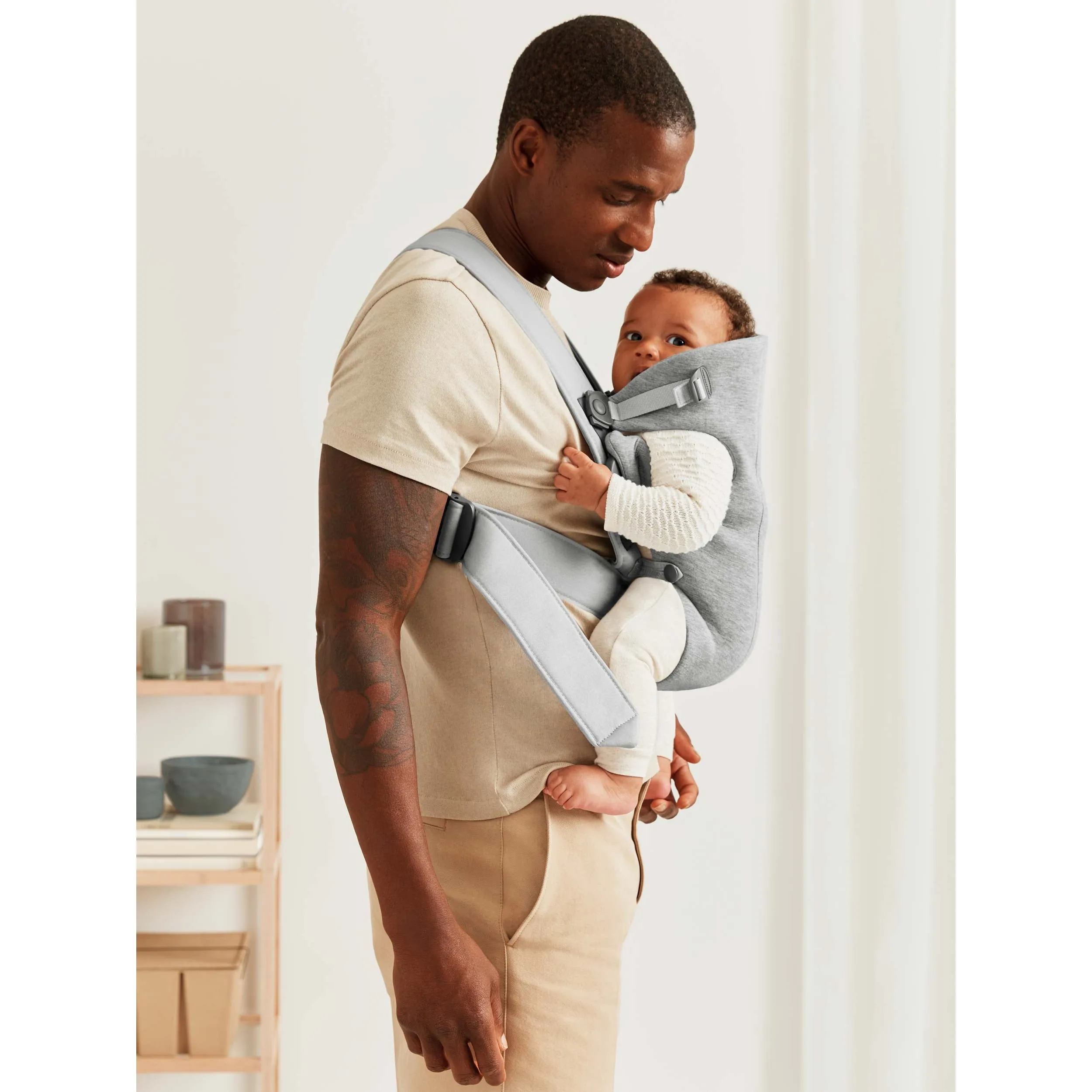 Baby Carrier Mini 3D Jersey - Light Grey