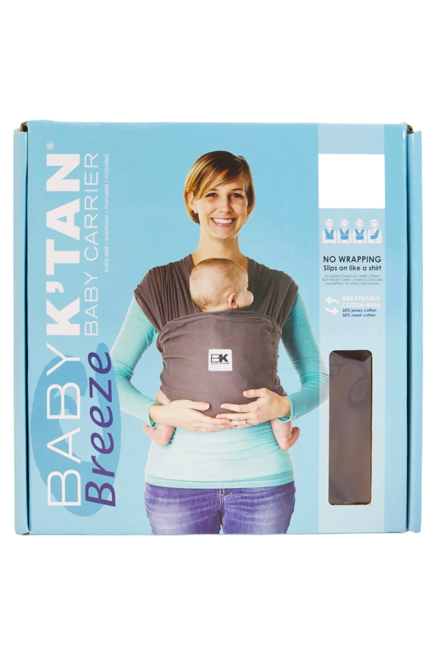 Baby K'tan Breeze Baby Carrier - Charcoal - S