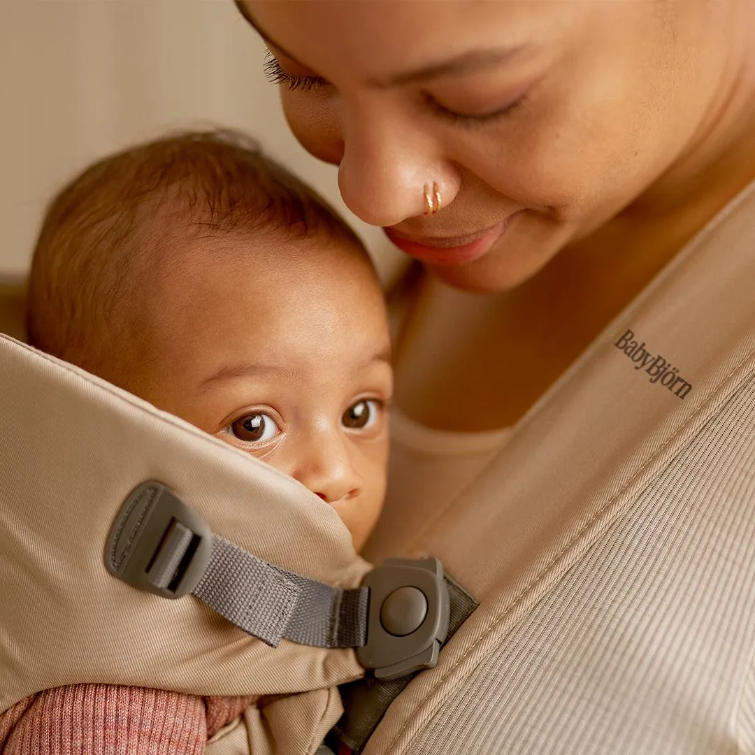 BabyBjorn Mini Woven Baby Carrier - Beige