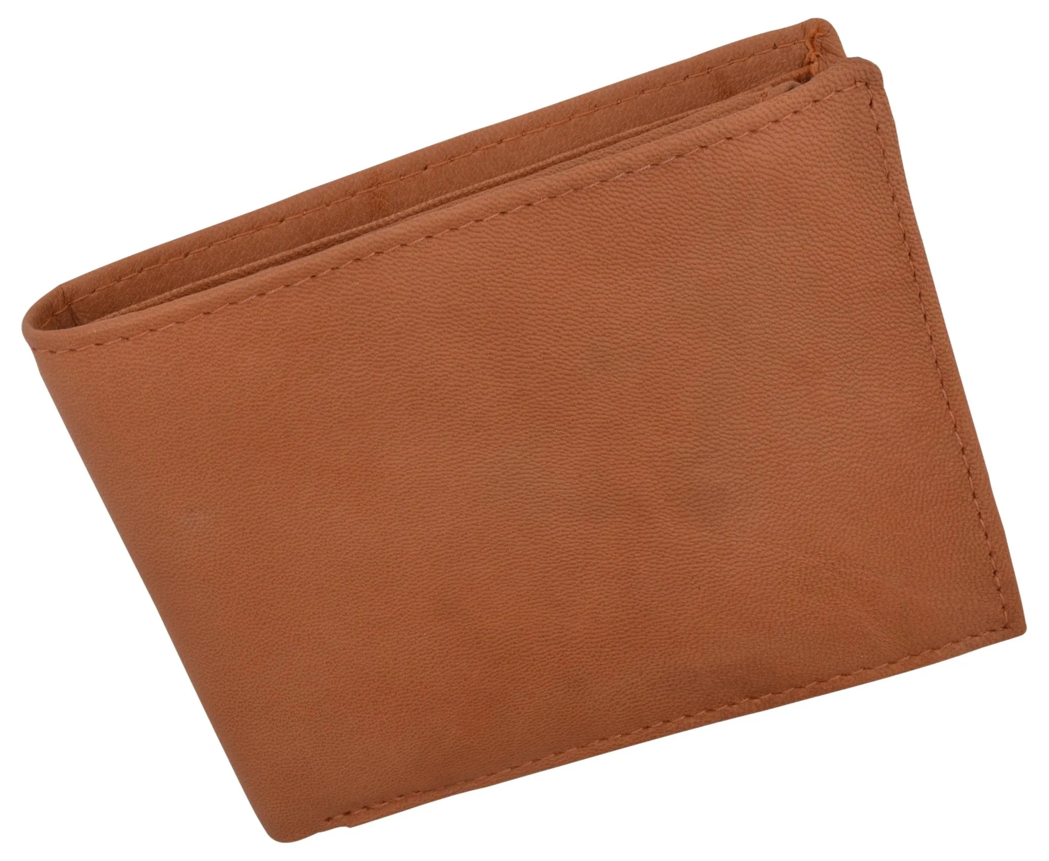 Bifold Men's RFID Blocking Genuine Leather Credit Card ID Wallet / RFID53GT