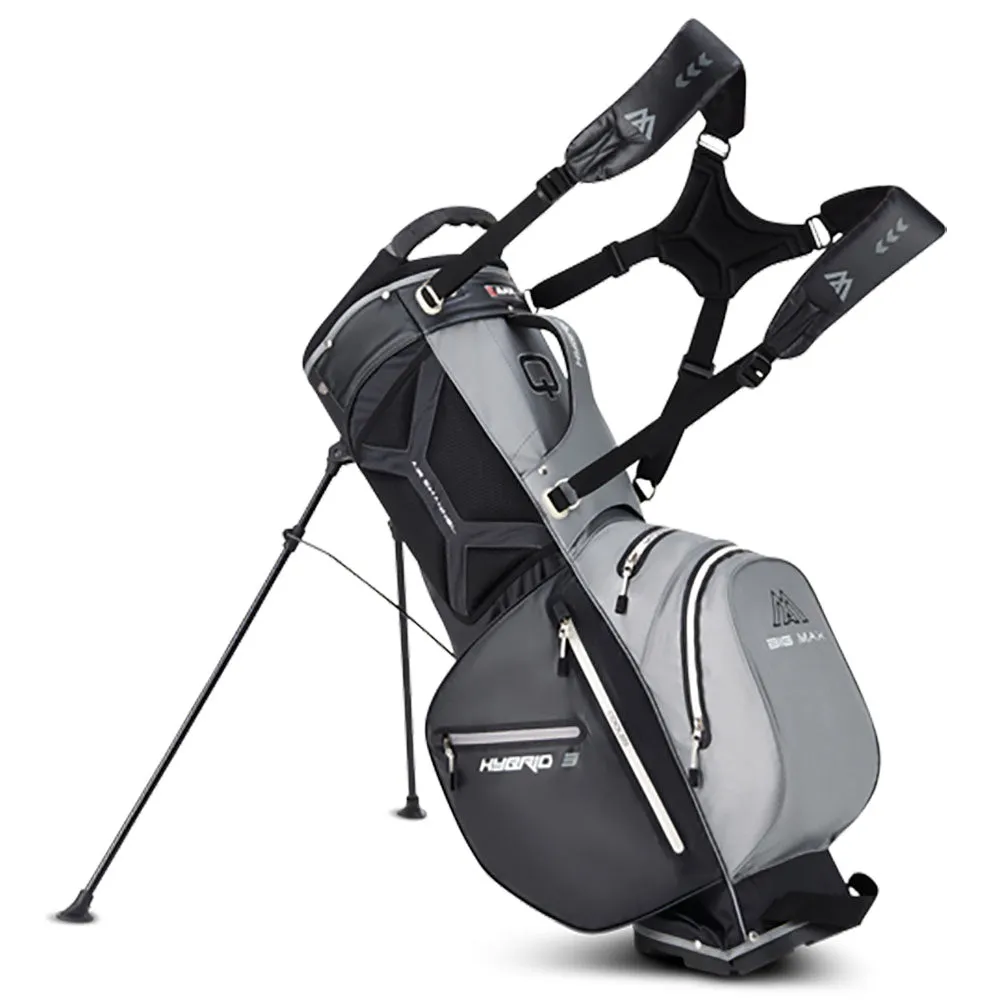 Big Max Aqua Hybrid 3 Stand Bag - Grey/Black