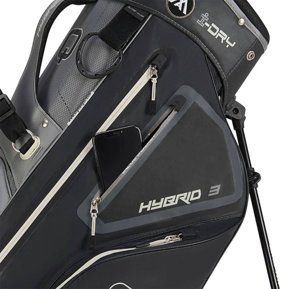 Big Max Aqua Hybrid 3 Stand Bag - Grey/Black