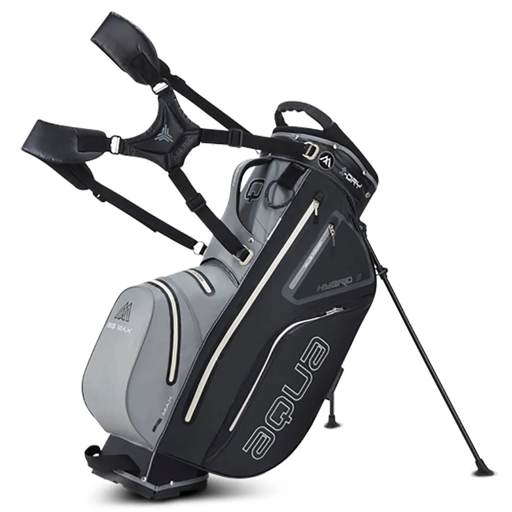 Big Max Aqua Hybrid 3 Stand Bag - Grey/Black