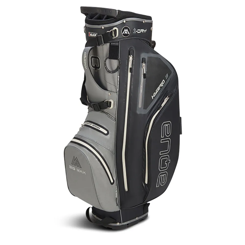 Big Max Aqua Hybrid 3 Stand Bag - Grey/Black