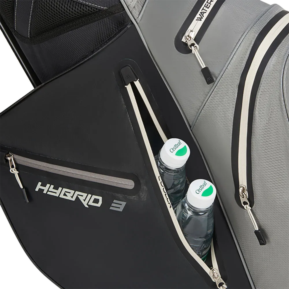 Big Max Aqua Hybrid 3 Stand Bag - Grey/Black