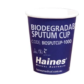 Biodegradable Sputum Cup - Ctn 1000