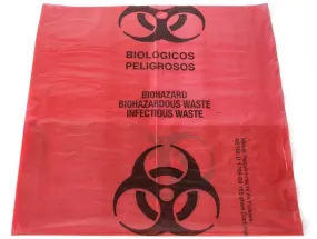 Biohazard Red Box of 100 10 Gallon Bags