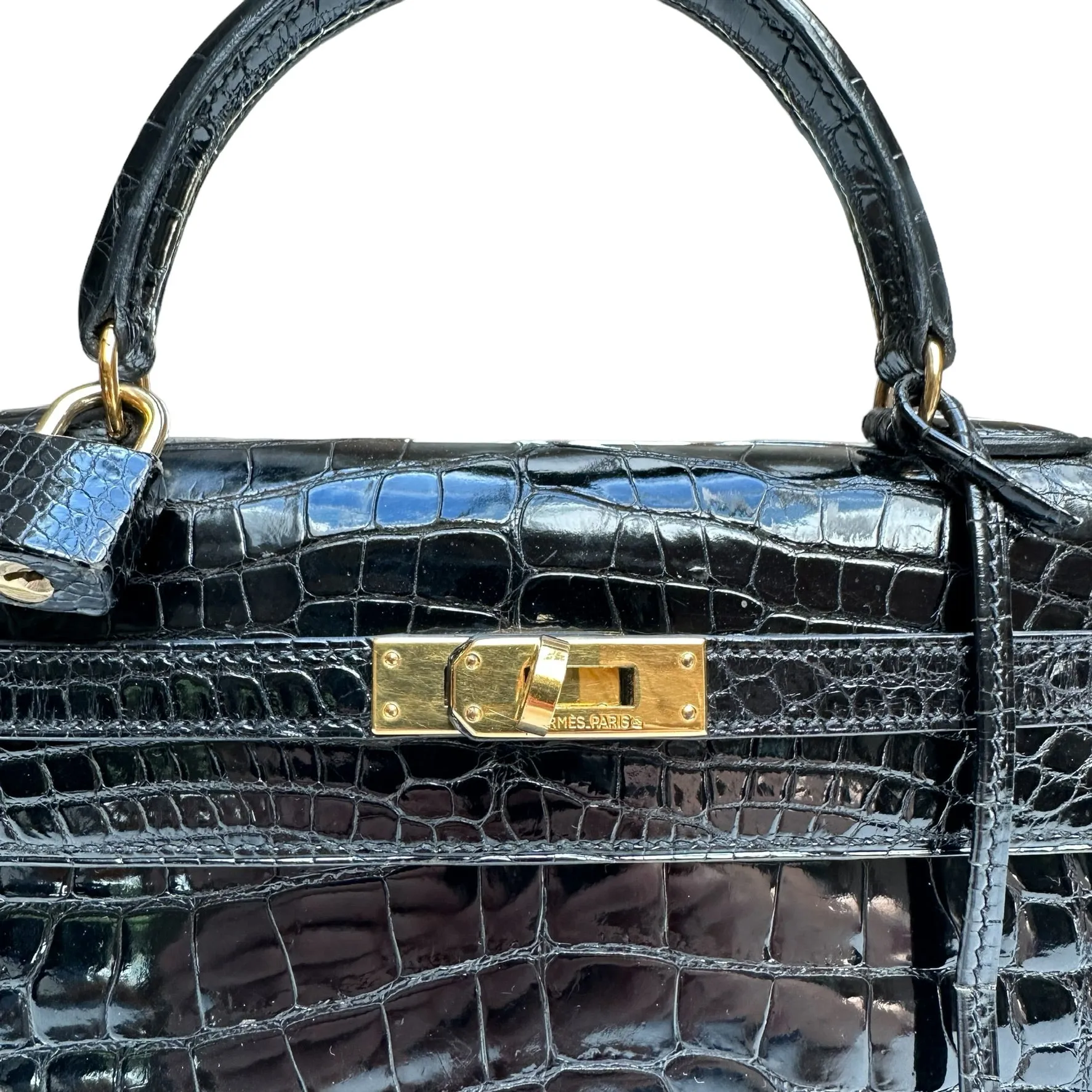 Black Crocodile Kelly 25