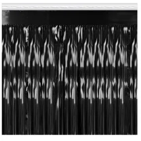 Black Metallic Fringe Drape 10' x 15" | 1 ct