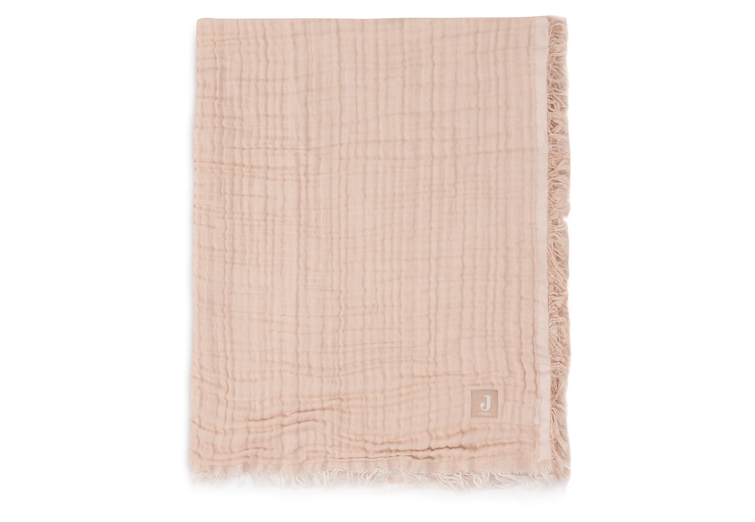 Blanket Cradle 75x100cm Fringe Moonstone/Ivory - GOTS