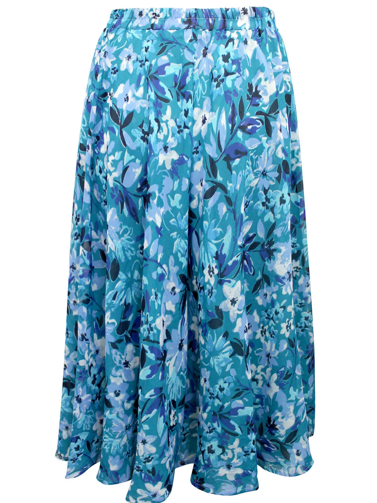 Blue Reversible Printed Pull On Skirt