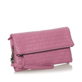 Bottega Veneta Intrecciato Leather Clutch Bag (SHG-28567)