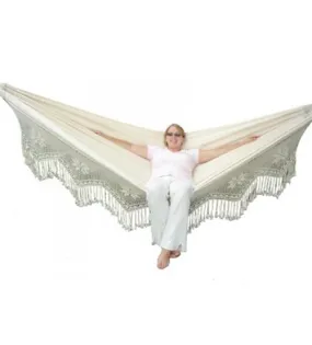 Brazilian Style Double Deluxe Hammock - Natural