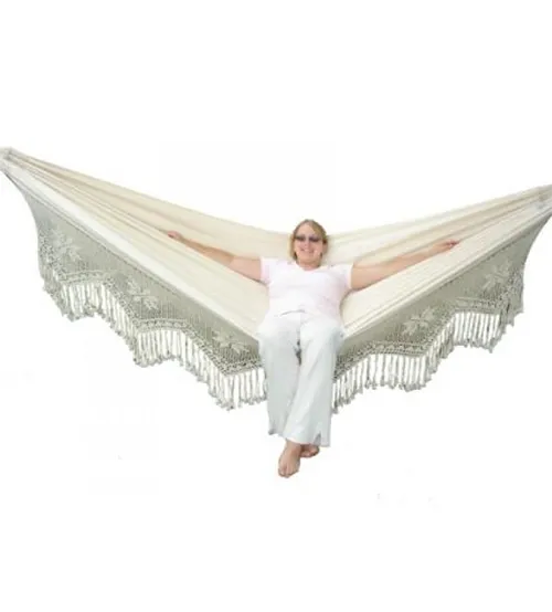 Brazilian Style Double Deluxe Hammock - Natural