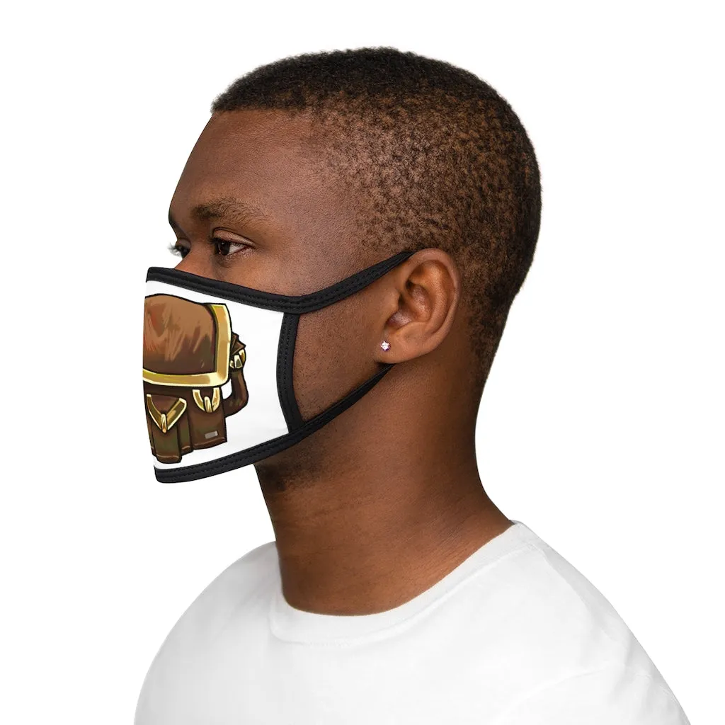 Brown Bag Mixed-Fabric Face Mask