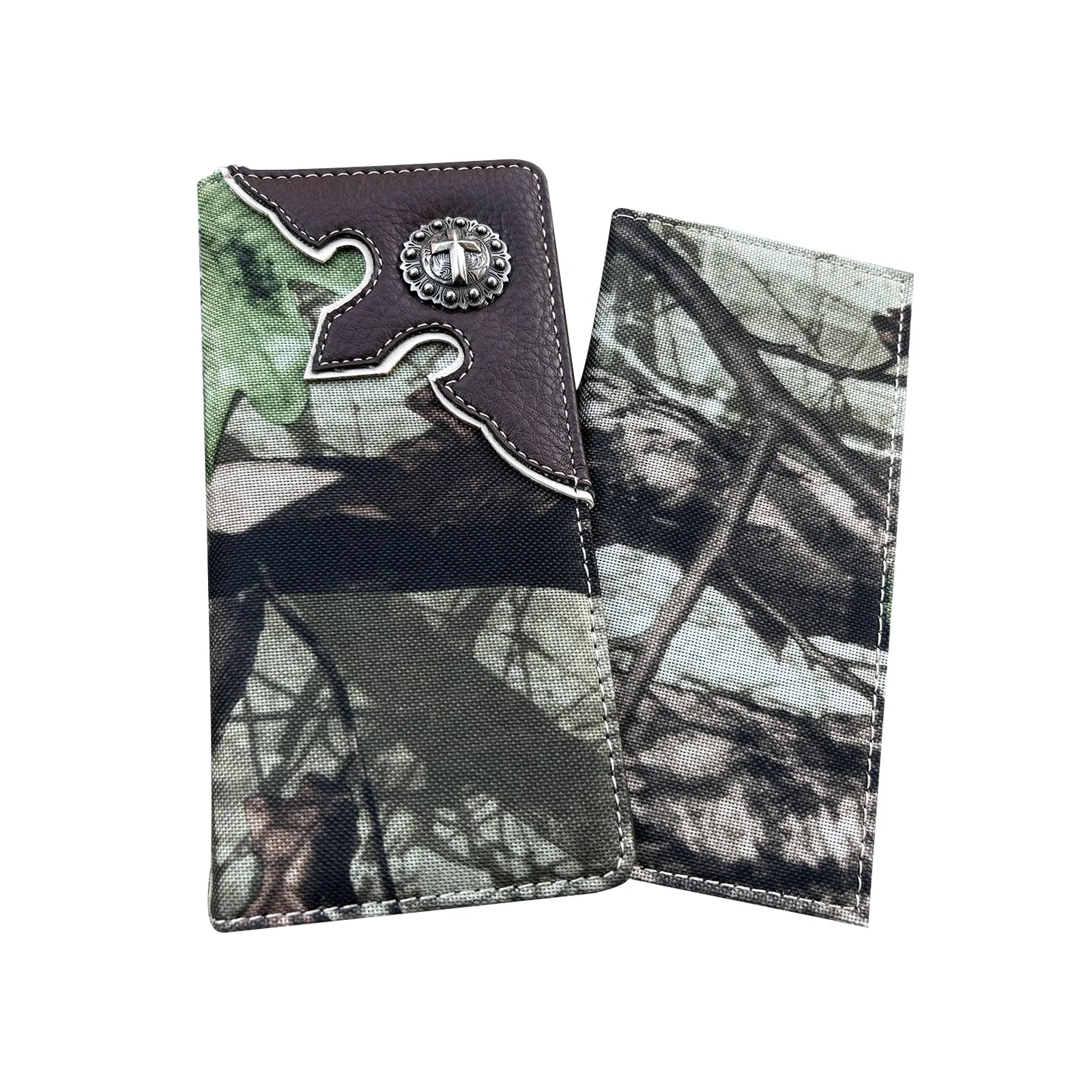 BT-W01  Montana West Camo Print Checkbook Cover Wallet