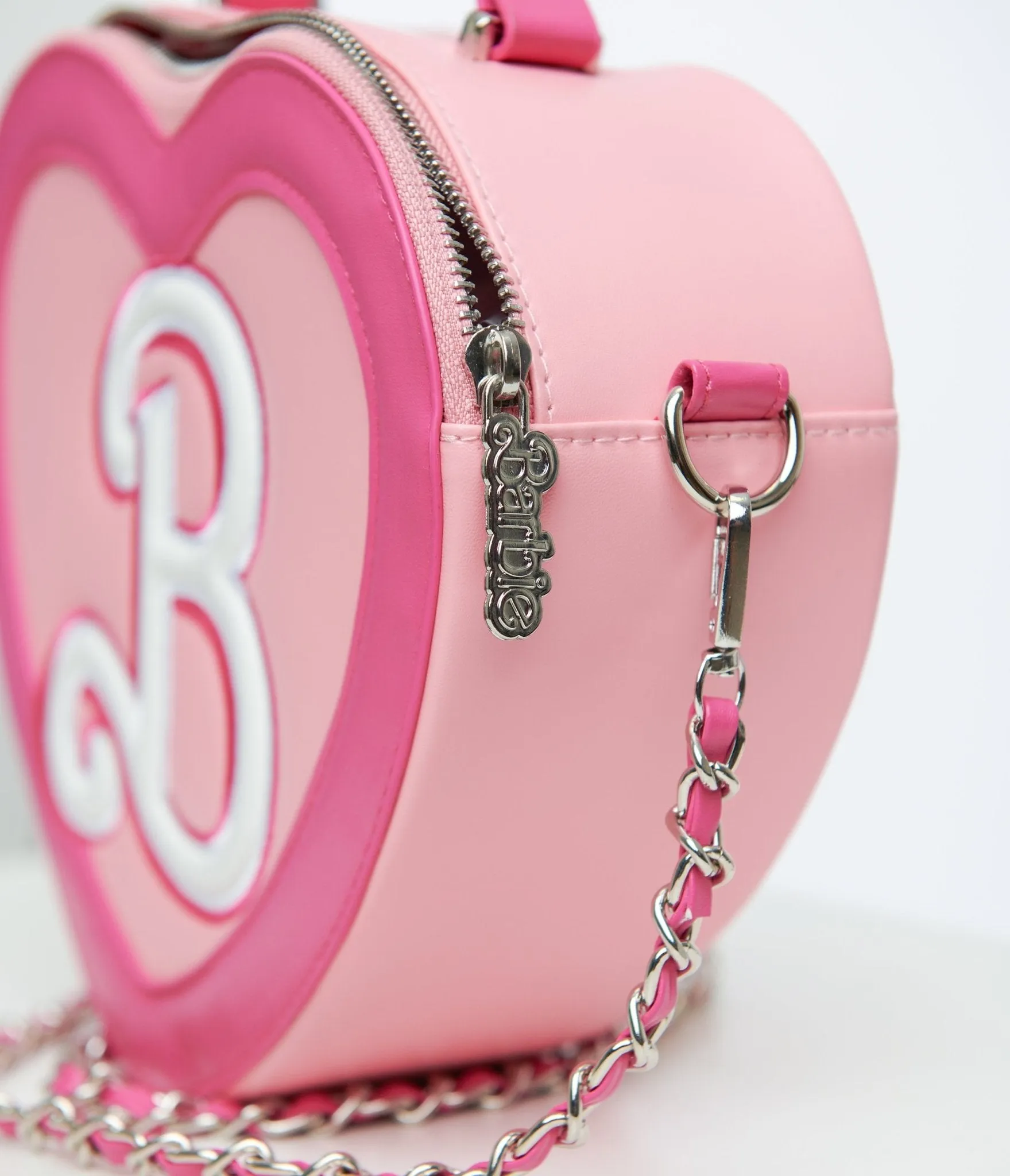 Cakeworthy Pink Barbie "B" Crossbody Bag