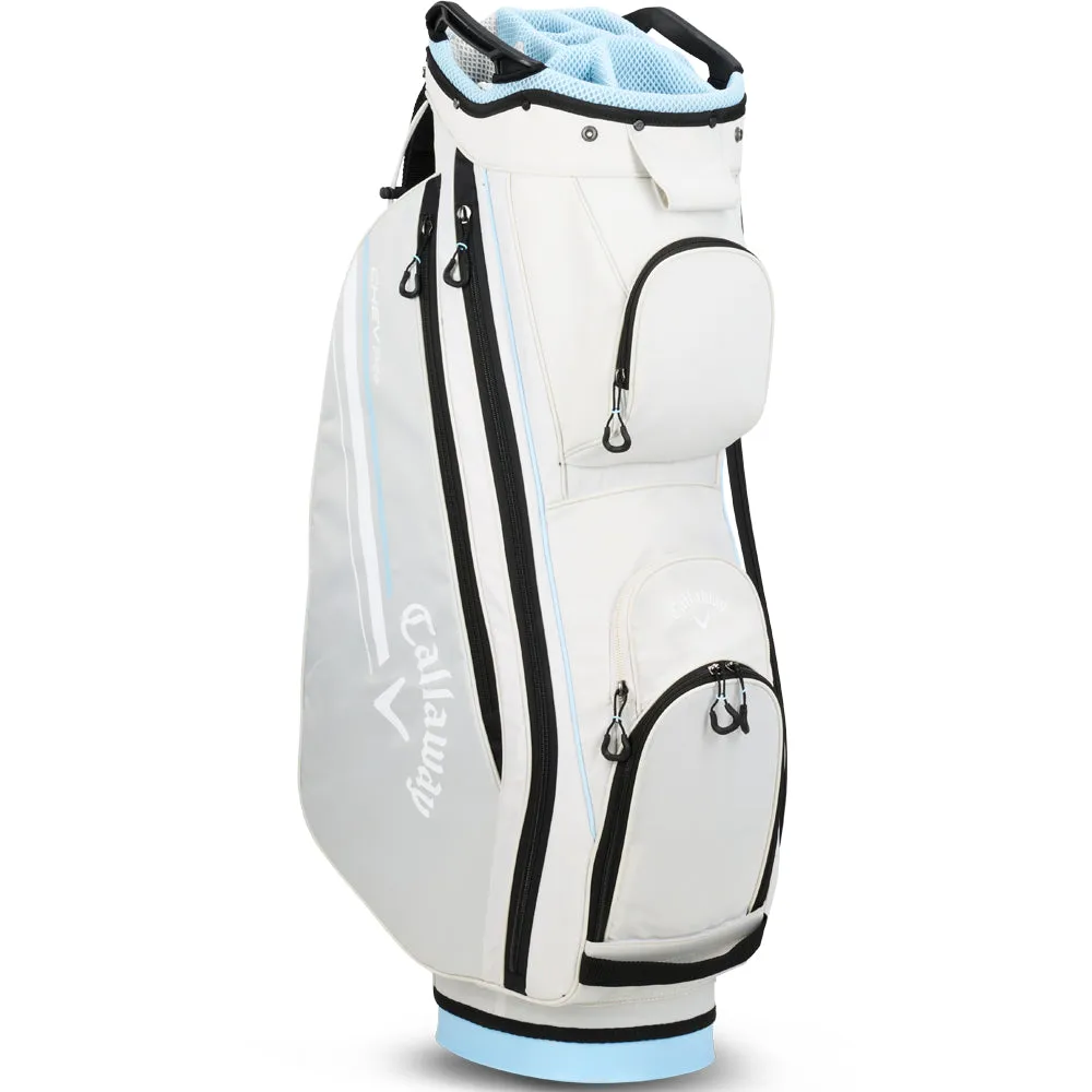 Callaway Chev 14 Plus Cart Bag - Silver/Glacier