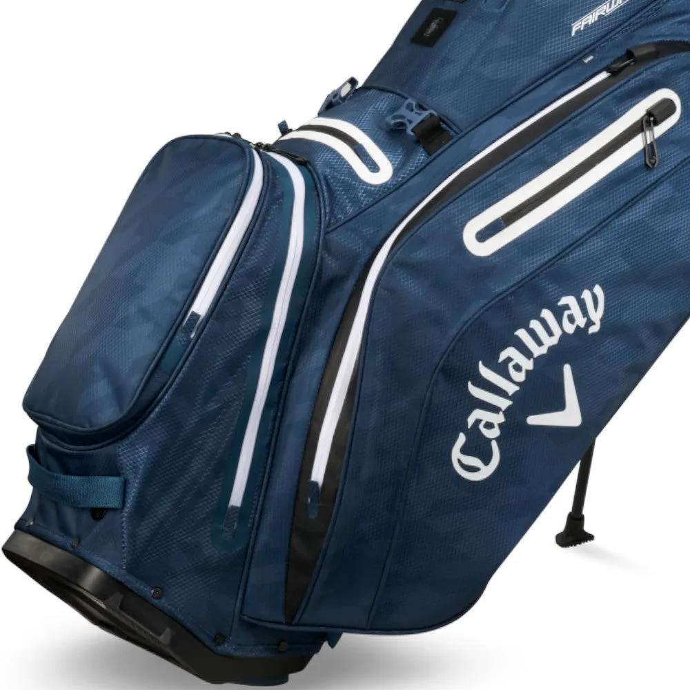 Callaway Fairway 14 HD Waterproof Stand Bag - Navy Houndstooth