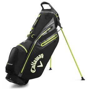 Callaway Hyper Dry C Stand Bag - Black/Charcoal/Yellow