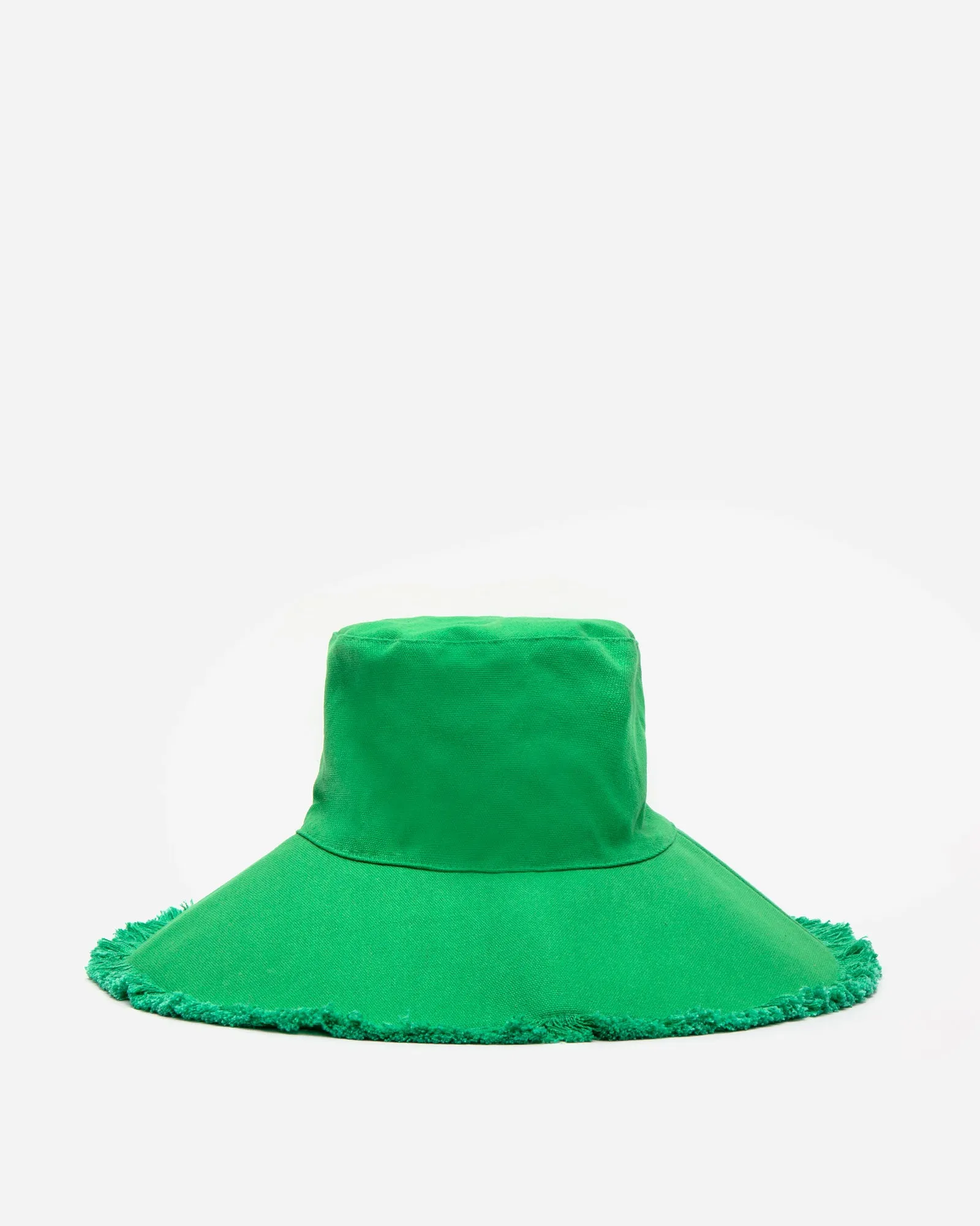 Canvas Fringe Hat Green