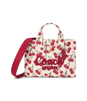 Cargo Tote Bag with Cherry Print