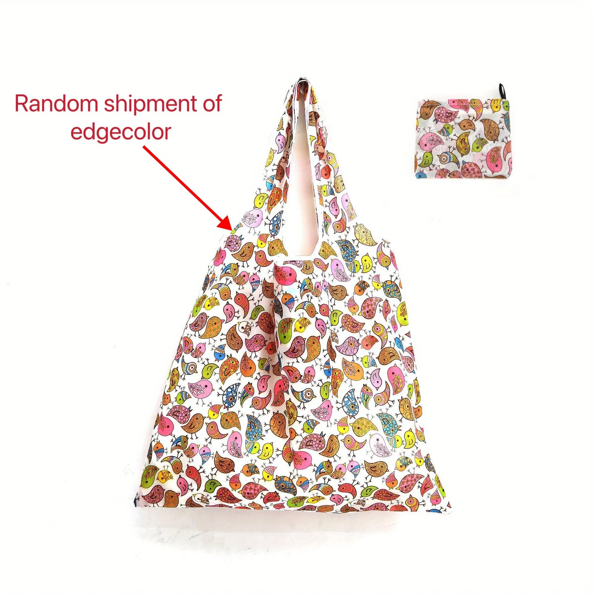 Cartoon Foldable Tote Spacious and Portable Shopping Bag