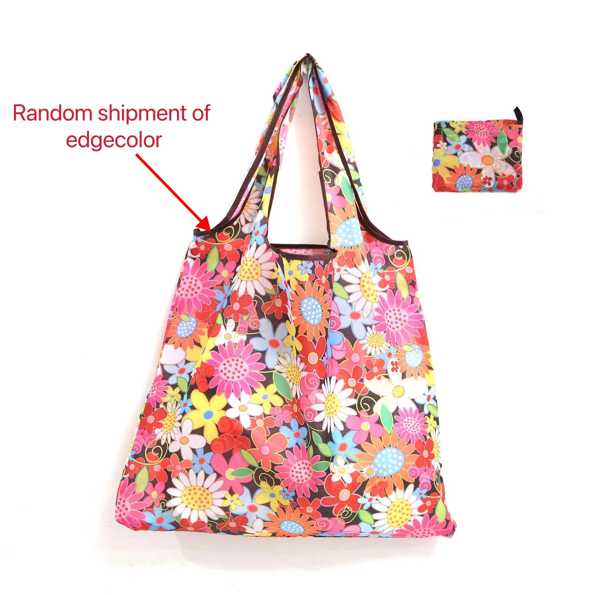 Cartoon Foldable Tote Spacious and Portable Shopping Bag