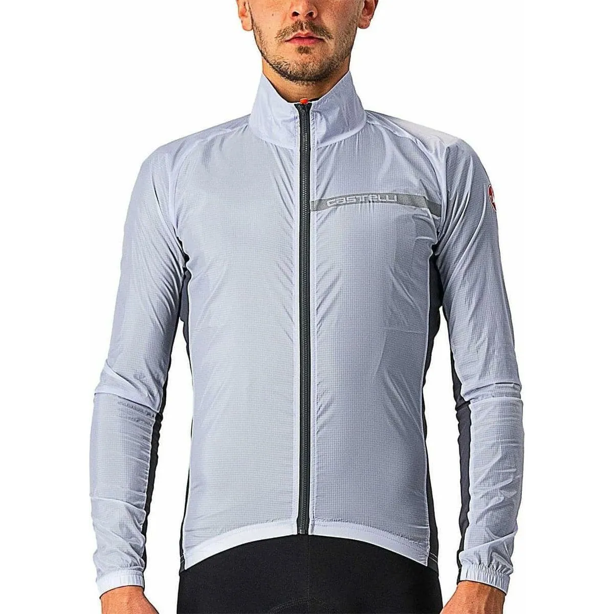 Castelli Squadra Stretch Mens Cycling Jacket - Silver