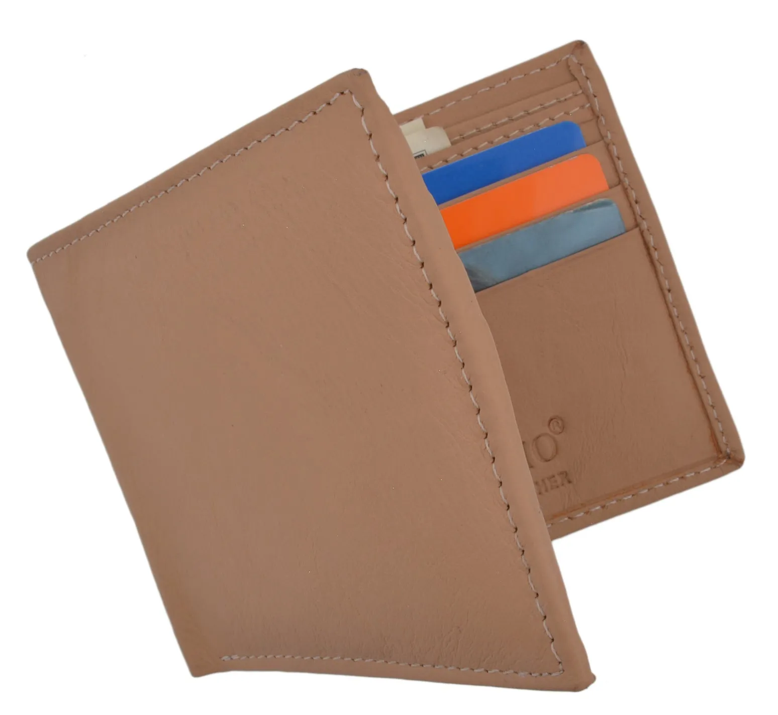 Cavelio Premium Leather Men's Slim Thin Classic Bifold Wallet