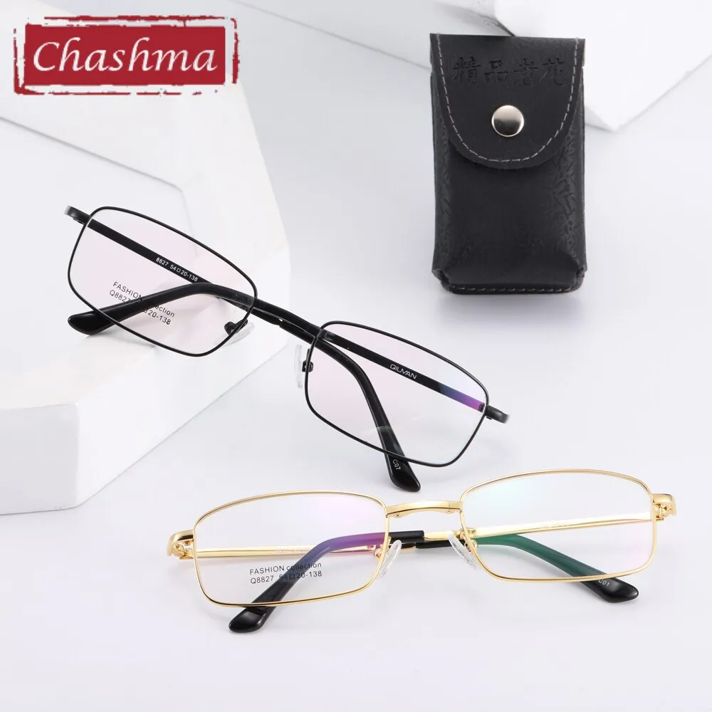 Chashma Unisex Full Rim Square Alloy Foldable Alloy Eyeglasses 8827