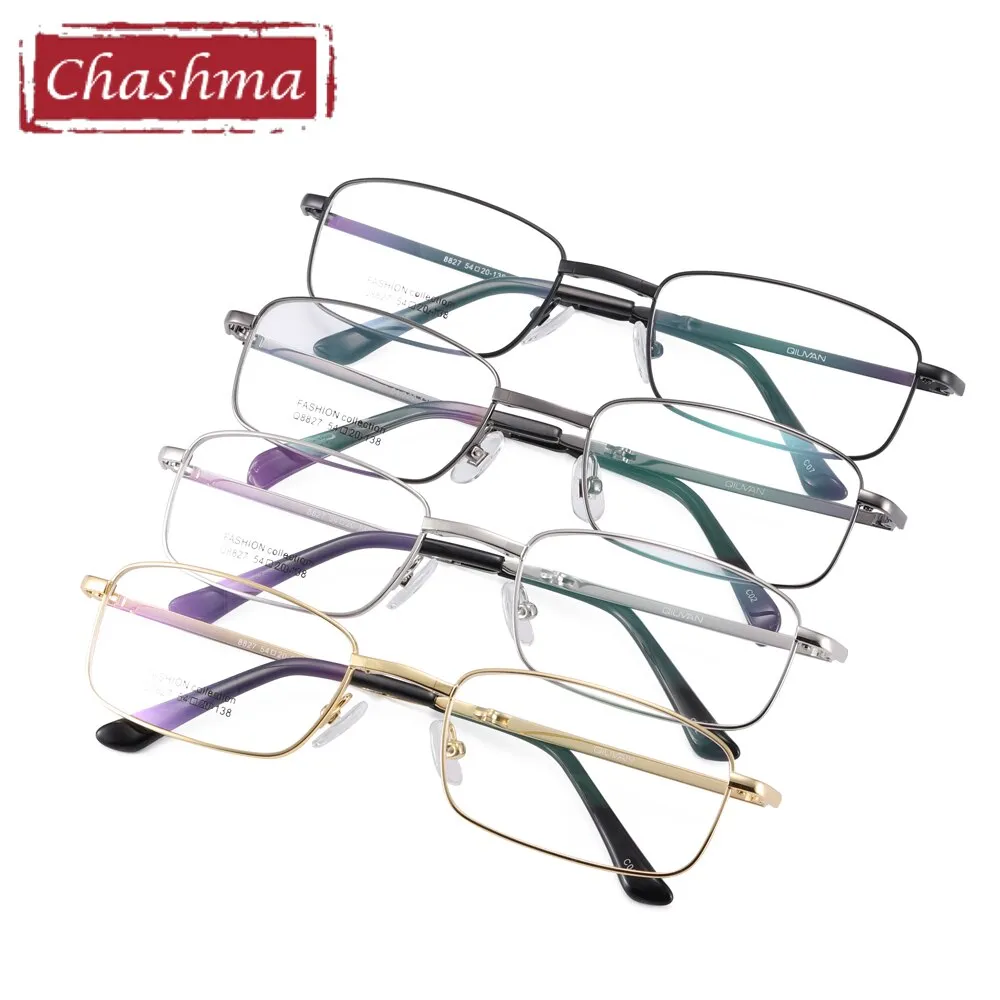 Chashma Unisex Full Rim Square Alloy Foldable Alloy Eyeglasses 8827