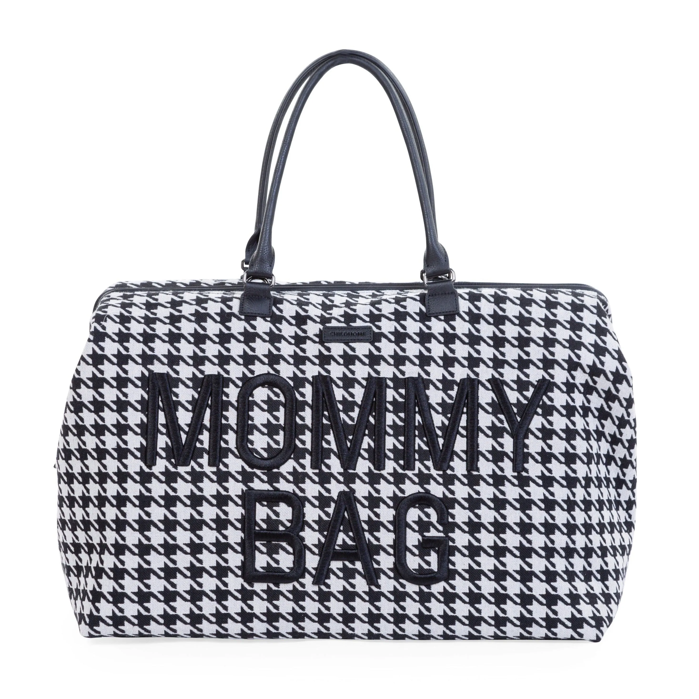 Childhome Weekendtas Mommy Bag Verzorgingstas | Pied De Poule Zwart