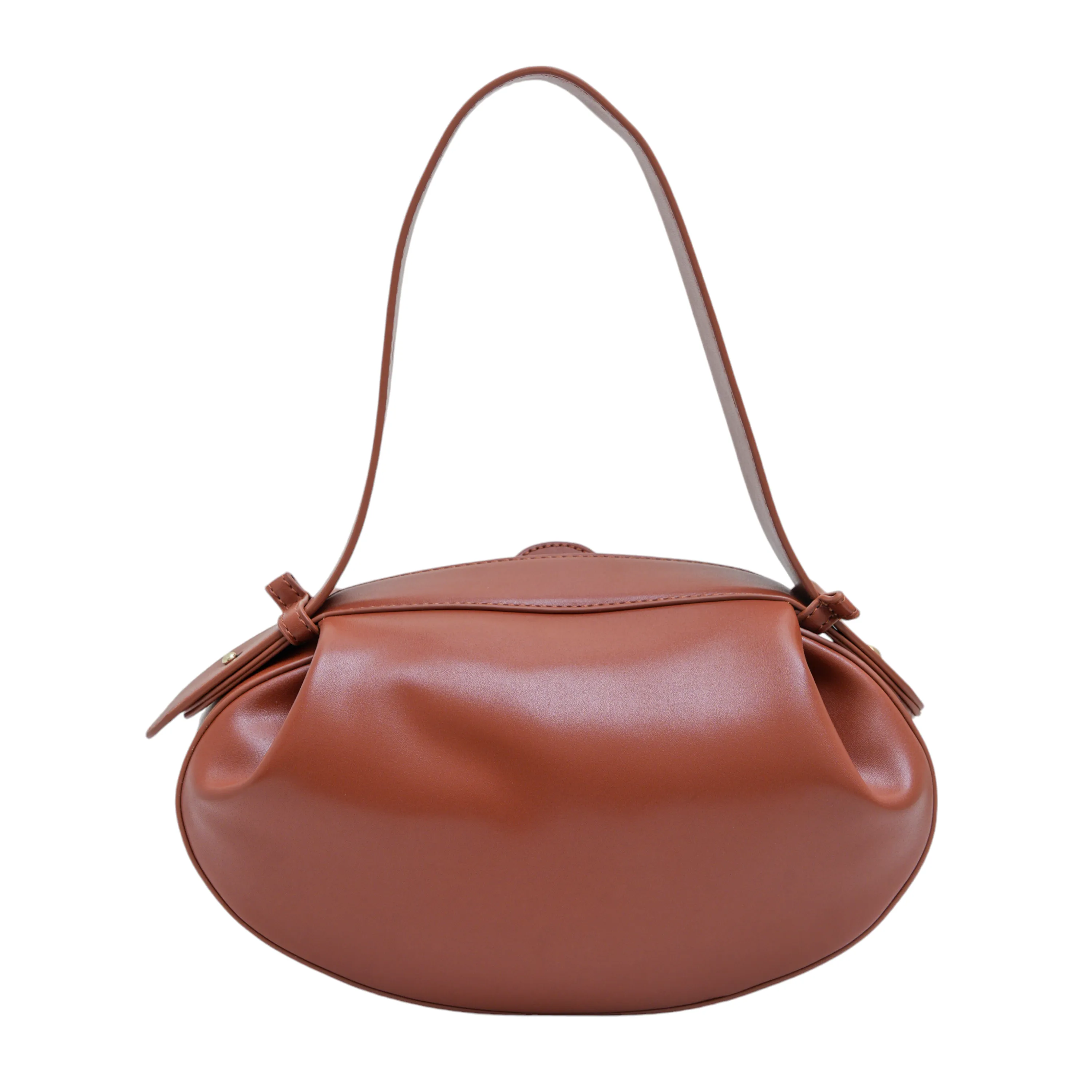 Chokore Clutch Shoulder Round Hobo Bag (Brown)