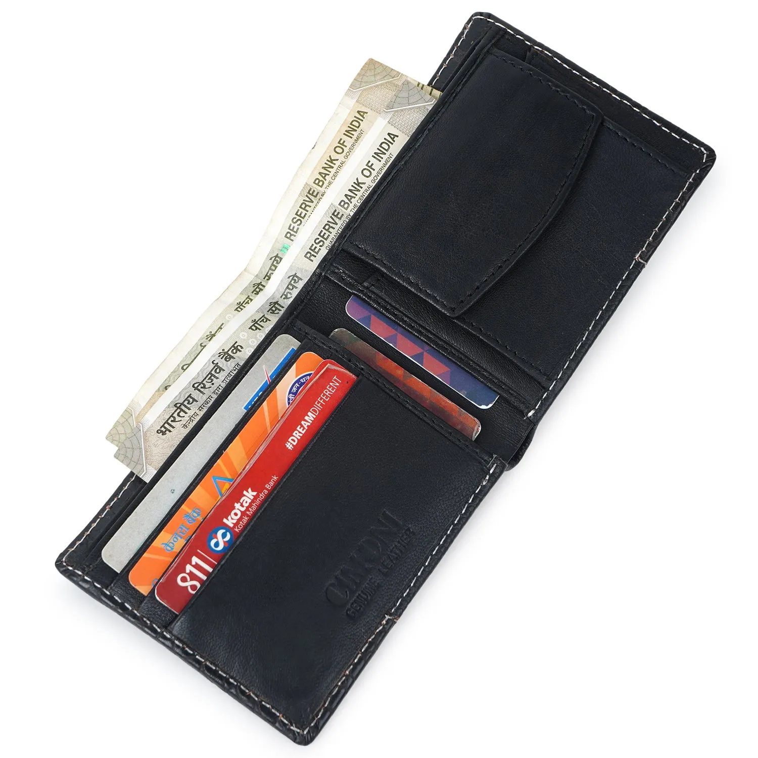 CIMONI Genuine Leather Stylish Classy Ultra Slim Multiple Credit Cards Slot Wallet for Men