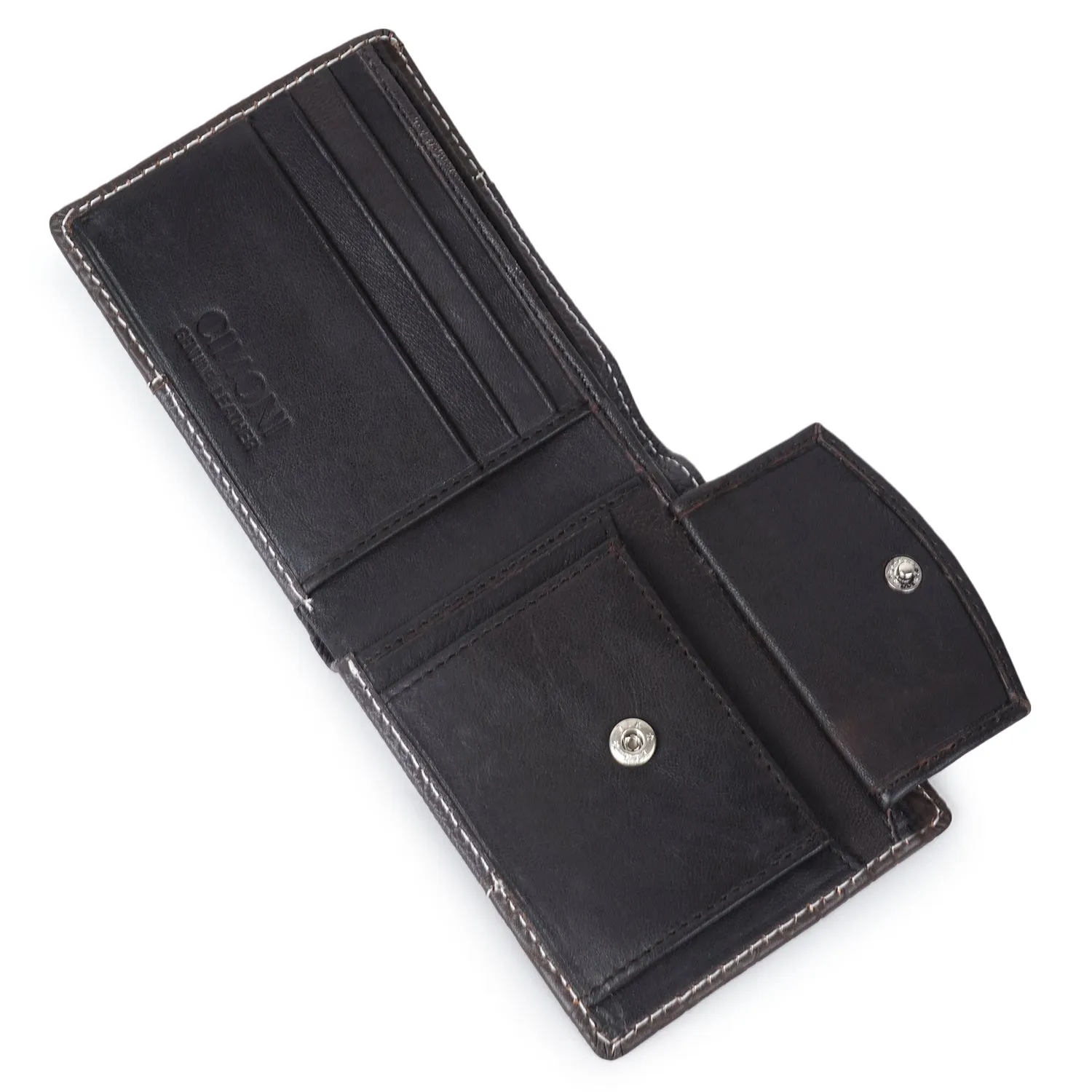 CIMONI Genuine Leather Stylish Classy Ultra Slim Multiple Credit Cards Slot Wallet for Men