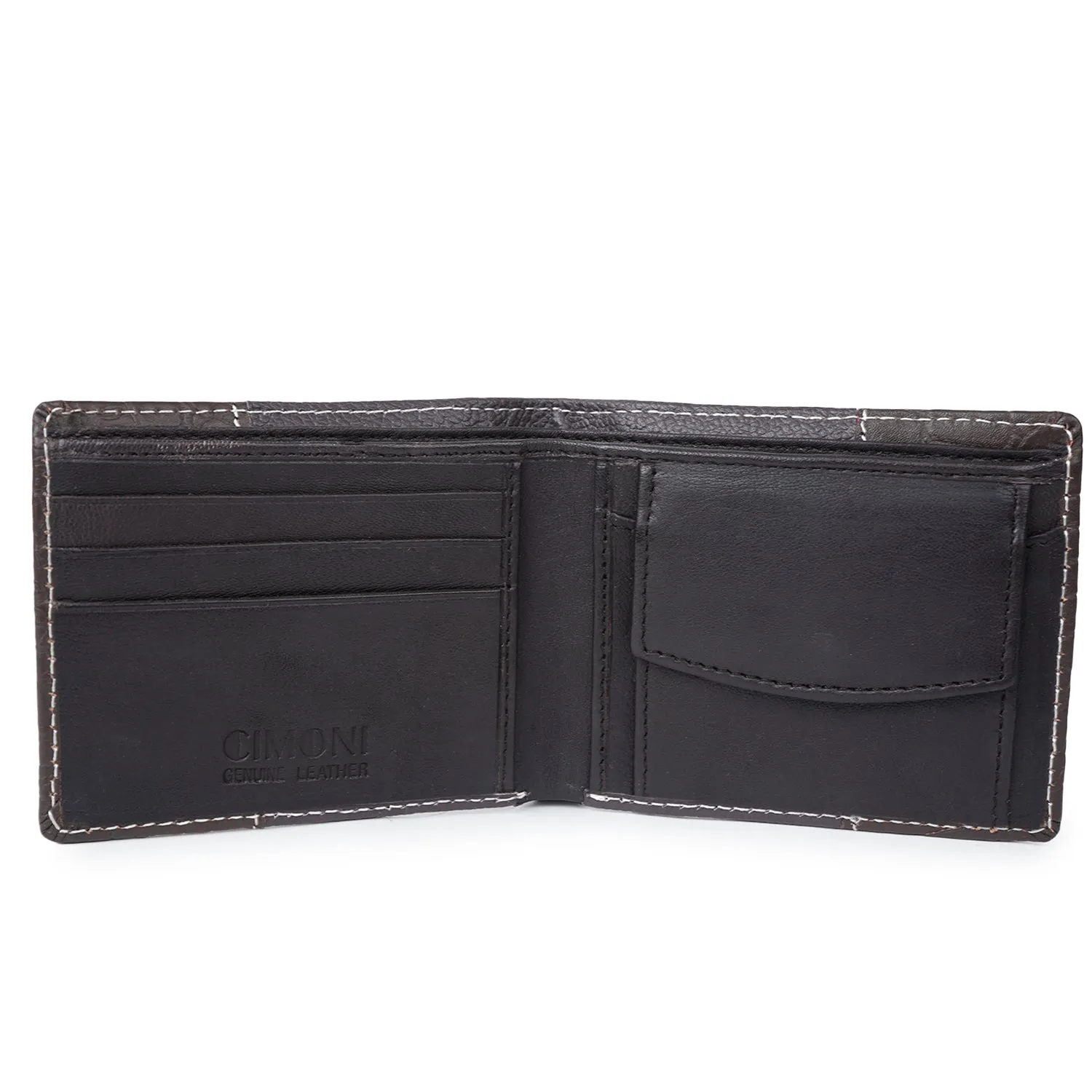 CIMONI Genuine Leather Stylish Classy Ultra Slim Multiple Credit Cards Slot Wallet for Men